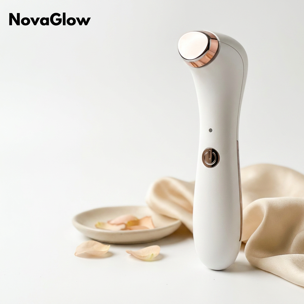 Zaawansowana terapia okolic oczu 3w1 - NovaGlow | Krioterapia + Termoterapia +  Wibracje EMS