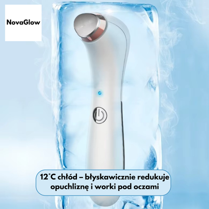 Zaawansowana terapia okolic oczu 3w1 - NovaGlow | Krioterapia + Termoterapia +  Wibracje EMS