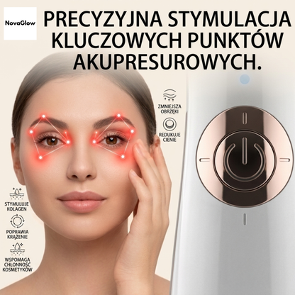 Zaawansowana terapia okolic oczu 3w1 - NovaGlow | Krioterapia + Termoterapia +  Wibracje EMS